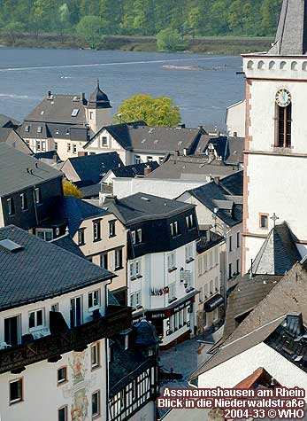 Assmannshausen am Rhein, Blick in die Niederwaldstrae